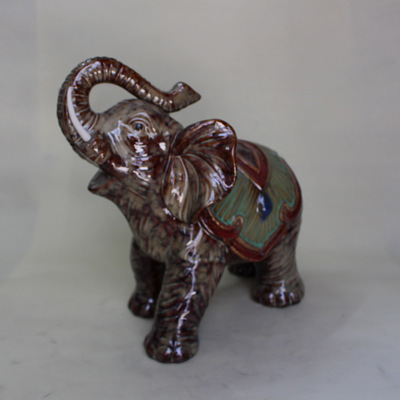 【動物工藝品 大象擺件鎮(zhèn)宅吉祥 窯變風格 陶瓷窯變大象擺件 XZ6383】價格,廠家,圖片,陶瓷工藝品,德化縣友誠陶瓷商行-